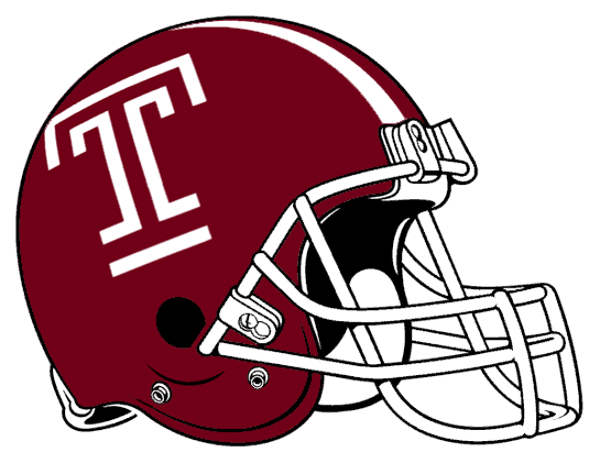 Temple Owls 1989-Pres Helmet Logo iron on transfers for fabric